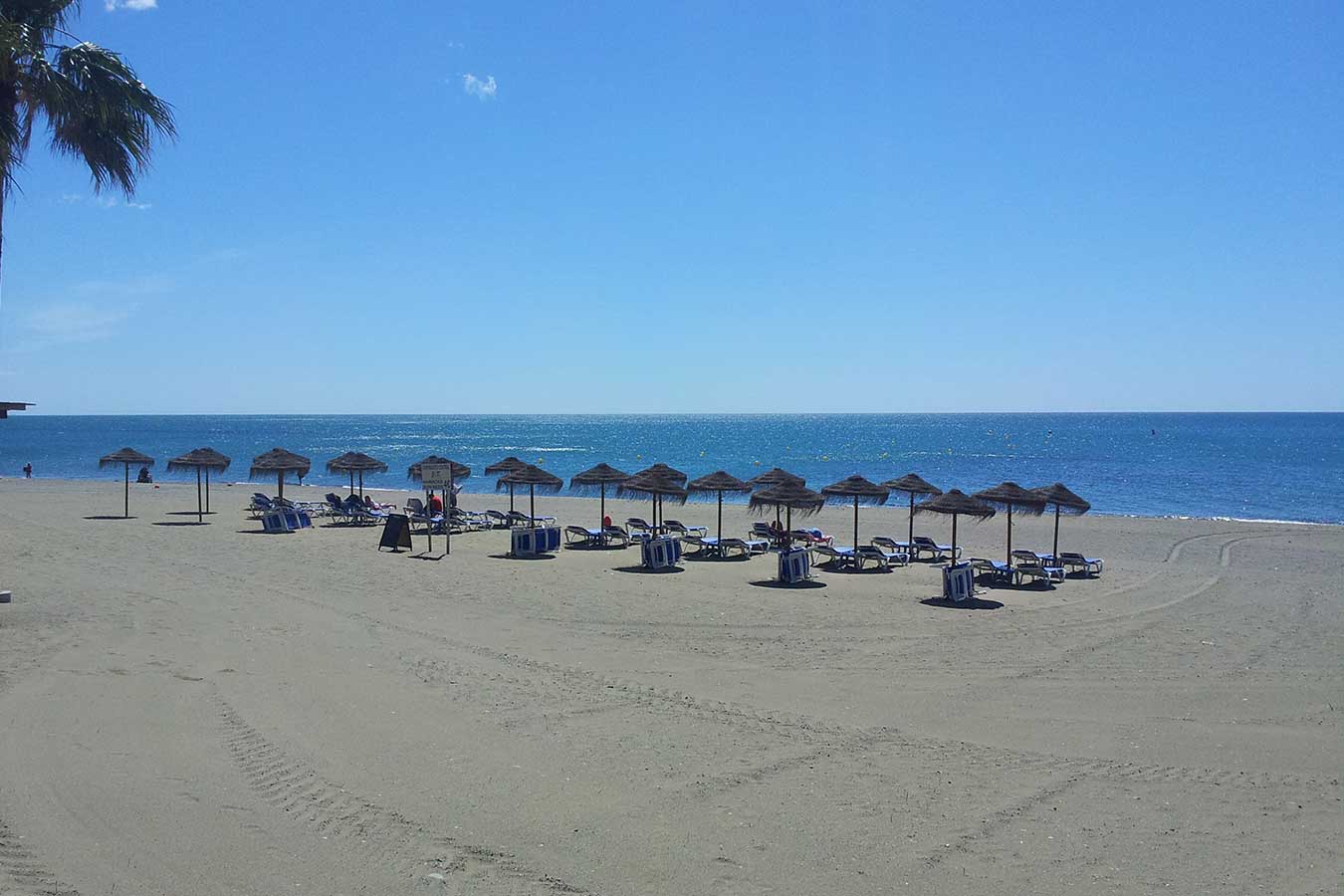 La plage el Velerin à Estepona